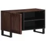 Mueble de TV madera maciza mango marrón 80x34x46 cm de , Almacenamiento para CD y DVD - Ref: Foro24-377511, Precio: 64,58 €, ...