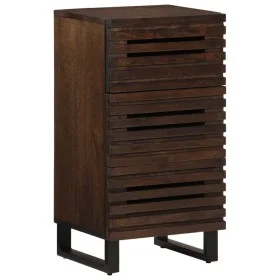 Aparador de madera maciza de mango marrón 40x34x75 cm by , Lockers and storage cabinets - Ref: Foro24-377551, Price: 78,98 €,...