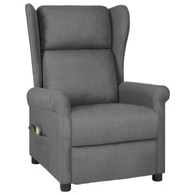 Sillón de masaje tela gris claro de , Sillones de masaje eléctricos - Ref: Foro24-348516, Precio: 244,04 €, Descuento: %