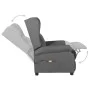 Massage-Sessel aus hellem grauem Stoff von , Elektrische Massagesessel - Ref: Foro24-348516, Preis: 244,04 €, Rabatt: %