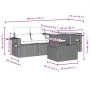 Set de sofás jardín y cojines 5 pzas ratán sintético gris claro by , Garden sets - Ref: Foro24-3267732, Price: 386,44 €, Disc...