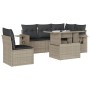 Set de sofás de jardín 6 pzas y cojines ratán sintético gris by , Garden sets - Ref: Foro24-3267912, Price: 457,53 €, Discoun...