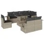 Gartenmöbel-Set 9-teilig mit Kissen aus hellem grauem Kunst-Rattan. von , Gartensets - Ref: Foro24-3268042, Preis: 690,14 €, ...