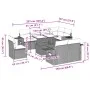 Gartenmöbel-Set 9-teilig mit Kissen aus hellem grauem Kunst-Rattan. von , Gartensets - Ref: Foro24-3268042, Preis: 690,14 €, ...