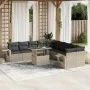Set de sofás de jardín 11 pzas y cojines ratán sintético gris by , Garden sets - Ref: Foro24-3268172, Price: 794,03 €, Discou...
