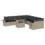 Set de sofás de jardín 11 pzas y cojines ratán sintético gris by , Garden sets - Ref: Foro24-3268172, Price: 794,03 €, Discou...