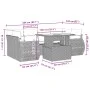 Set de sofás de jardín 7 pzas con cojines ratán PE gris claro von , Gartensets - Ref: Foro24-3268392, Preis: 571,23 €, Rabatt: %