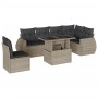 Set de sofás de jardín 7 pzas con cojines ratán PE gris claro von , Gartensets - Ref: Foro24-3268572, Preis: 560,46 €, Rabatt: %