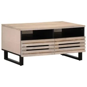 Mesa de centro de madera maciza de mango 80x55x40 cm by , Coffee table - Ref: Foro24-377503, Price: 101,42 €, Discount: %
