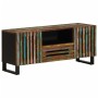 Massives TV-Möbel aus Akazienholz, 100x34x46 cm. von , CD- und DVD-Speicher - Ref: Foro24-377508, Preis: 140,77 €, Rabatt: %