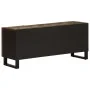 Mueble de TV madera maciza de acacia 100x34x46 cm by , CD and DVD storage - Ref: Foro24-377508, Price: 140,77 €, Discount: %