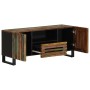 Massives TV-Möbel aus Akazienholz, 100x34x46 cm. von , CD- und DVD-Speicher - Ref: Foro24-377508, Preis: 140,77 €, Rabatt: %