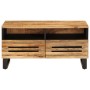 Mesa de centro de madera maciza de mango rugosa 80x55x40 cm by , Coffee table - Ref: Foro24-377501, Price: 103,62 €, Discount: %
