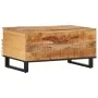 Massiver Couchtisch aus grobem Mangoholz 80x55x40 cm von , Couchtisch - Ref: Foro24-377501, Preis: 102,69 €, Rabatt: %