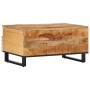 Mesa de centro de madera maciza de mango rugosa 80x55x40 cm by , Coffee table - Ref: Foro24-377501, Price: 103,62 €, Discount: %