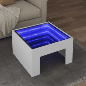 Mesa de centro con Infinity LED blanco 50x50x30 cm by , Coffee table - Ref: Foro24-847602, Price: 70,58 €, Discount: %