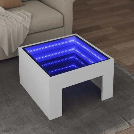 Couchtisch mit Infinity LED weiß 50x50x30 cm von , Couchtisch - Ref: Foro24-847602, Preis: 70,58 €, Rabatt: %