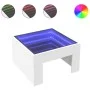 Couchtisch mit Infinity LED weiß 50x50x30 cm von , Couchtisch - Ref: Foro24-847602, Preis: 70,58 €, Rabatt: %