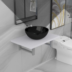 2-teiliges Badmöbel-Set aus Keramik weiß von , Badezimmermöbel - Ref: Foro24-279342, Preis: 104,94 €, Rabatt: %