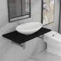 2-teiliges Badmöbel-Set aus Keramik schwarz von , Badezimmermöbel - Ref: Foro24-279335, Preis: 87,89 €, Rabatt: %