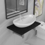 Zweiteiliges Badezimmermöbelset aus schwarzer Keramik von , Badezimmermöbel - Ref: Foro24-279337, Preis: 127,04 €, Rabatt: %