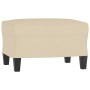 Armchair with stool cream fabric 60 cm by , Sofas - Ref: Foro24-3201145, Price: 228,10 €, Discount: %