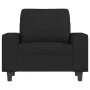 Sessel mit Hocker, schwarzer Stoff, 60 cm. von , Sofas - Ref: Foro24-3201147, Preis: 233,32 €, Rabatt: %