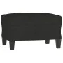 Sessel mit Hocker, schwarzer Stoff, 60 cm. von , Sofas - Ref: Foro24-3201147, Preis: 233,32 €, Rabatt: %