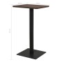 Dark ash bistro table 50x50x107 cm by , Kitchen and dining tables - Ref: Foro24-321923, Price: 92,27 €, Discount: %