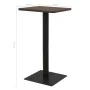 Dark ash bistro table 50x50x107 cm by , Kitchen and dining tables - Ref: Foro24-321923, Price: 91,40 €, Discount: %