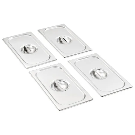 Edelstahldeckel für Gastronorm-Behälter 1/3, 4 Stück. von , Eimerdeckel für Dampftische - Ref: Foro24-50898, Preis: 24,02 €, ...