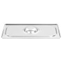 Stainless steel Gastronorm 1/3 tray covers, set of 4 units. by , Bucket lids for steam tables - Ref: Foro24-50898, Price: 24,...