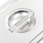 Stainless steel Gastronorm 1/3 tray covers, set of 4 units. by , Bucket lids for steam tables - Ref: Foro24-50898, Price: 24,...