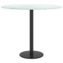 Tischplatte aus weißem gehärtetem Glas mit Marmordesign Ø50x0,8 cm. von , Tischplatten - Ref: Foro24-322247, Preis: 37,86 €, ...