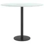 White tempered glass marble design tabletop Ø50x0.8 cm by , Table tops - Ref: Foro24-322247, Price: 33,24 €, Discount: %