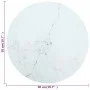 Tischplatte aus weißem gehärtetem Glas mit Marmordesign Ø50x0,8 cm. von , Tischplatten - Ref: Foro24-322247, Preis: 33,24 €, ...