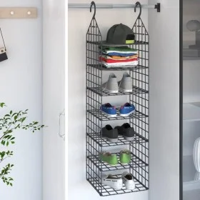 Hanging shelf for closet with 7 shelves by , Dresser Organizers and Bar Hangers - Ref: Foro24-344375, Price: 32,56 €, Discoun...