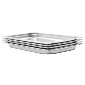 Gastronorm-Behälter 4 Stück GN 1/1 40 mm Edelstahl von , Eimer für Dampftische - Ref: Foro24-50879, Preis: 48,29 €, Rabatt: %