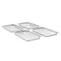 Gastronorm trays 4 units GN 1/1 40 mm stainless steel by , Buckets for steam tables - Ref: Foro24-50879, Price: 48,29 €, Disc...