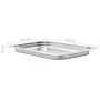 Gastronorm trays 4 units GN 1/1 40 mm stainless steel by , Buckets for steam tables - Ref: Foro24-50879, Price: 48,29 €, Disc...