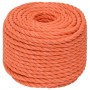 Cuerda de trabajo polipropileno naranja 20 mm 50 m de , Sogas y cuerdas metálicas - Ref: Foro24-152952, Precio: 63,50 €, Desc...