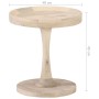 Solid mango wood side table Ø40x45 cm by , Side tables - Ref: Foro24-320600, Price: 76,65 €, Discount: %