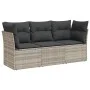3-piece garden sofa set with gray synthetic rattan cushions by , Garden sets - Ref: Foro24-3249051, Price: 228,73 €, Discount: %