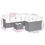 Garden furniture set 9 pieces and light gray synthetic rattan cushions by , Garden sets - Ref: Foro24-3249161, Price: 619,70 ...