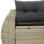 Garden sofa with cushions, 2 seats, light gray synthetic rattan by , Outdoor sofas - Ref: Foro24-366186, Price: 182,17 €, Dis...