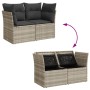 Gartensofa mit Kissen, 2-Sitzer, helles graues Kunststoffrattan von , Outdoor-Sofas - Ref: Foro24-366192, Preis: 163,25 €, Ra...