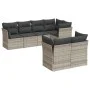 Garden sofa set 7 pieces with light gray PE rattan cushions by , Garden sets - Ref: Foro24-3249741, Price: 534,93 €, Discount: %