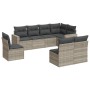 Garden sofa set 8 pieces and gray synthetic rattan cushions by , Modular outdoor sofas - Ref: Foro24-3251409, Price: 559,33 €...