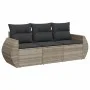 3-piece garden sofa set with gray synthetic rattan cushions by , Garden sets - Ref: Foro24-3221061, Price: 238,88 €, Discount: %
