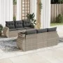 Garden sofa set 7 pieces with light gray PE rattan cushions by , Garden sets - Ref: Foro24-3221111, Price: 524,38 €, Discount: %
